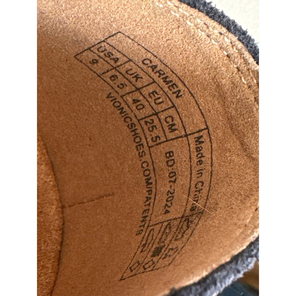 Vionic Cameron Navy Suede Mary Jane Loafers 2024 Size 9 - Picture 13 of 16